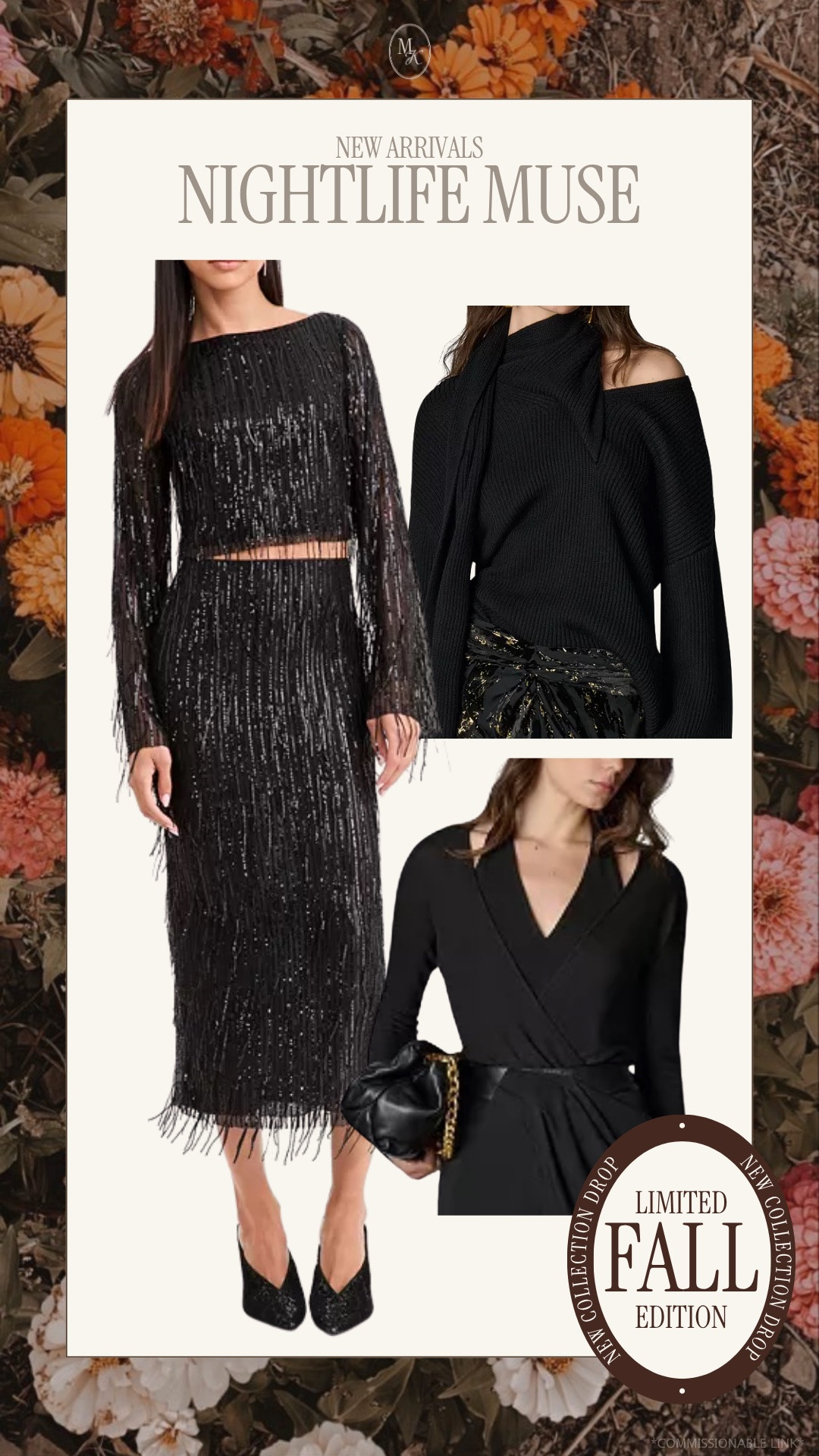 Fall trending night out fashion, midsize style, fringe sequins, black outfit, black sweater, ootd, date night, girls night

#LTKOver40 #LTKootd #LTKMidsize