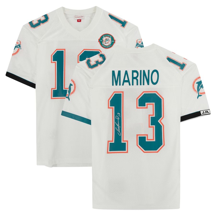 Dan Marino Miami Dolphins Fanatics Authentic Autographed White Mitchell & Ness Authentic Jersey | Fanatics