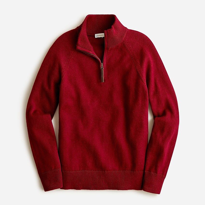 Boys' cotton-cashmere half-zip sweater | J.Crew US