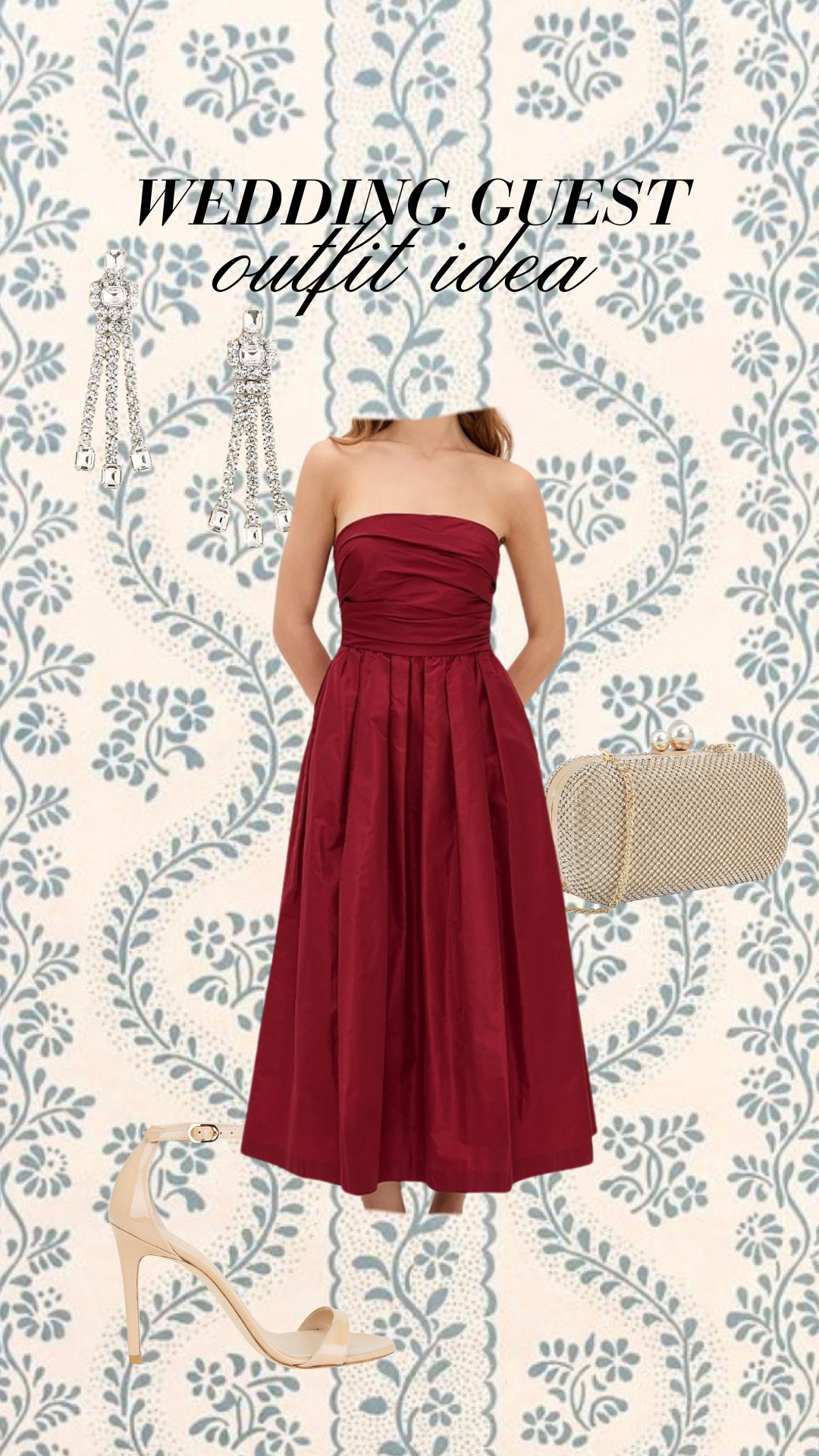 Winter wedding guest outfit idea!