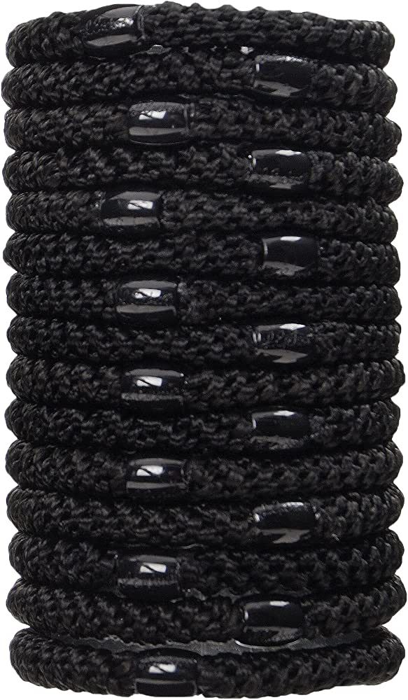 L. Erickson Grab & Go Ponytail Holders, Black, Set of Fifteen - Exceptionally Secure with Gentle ... | Amazon (US)