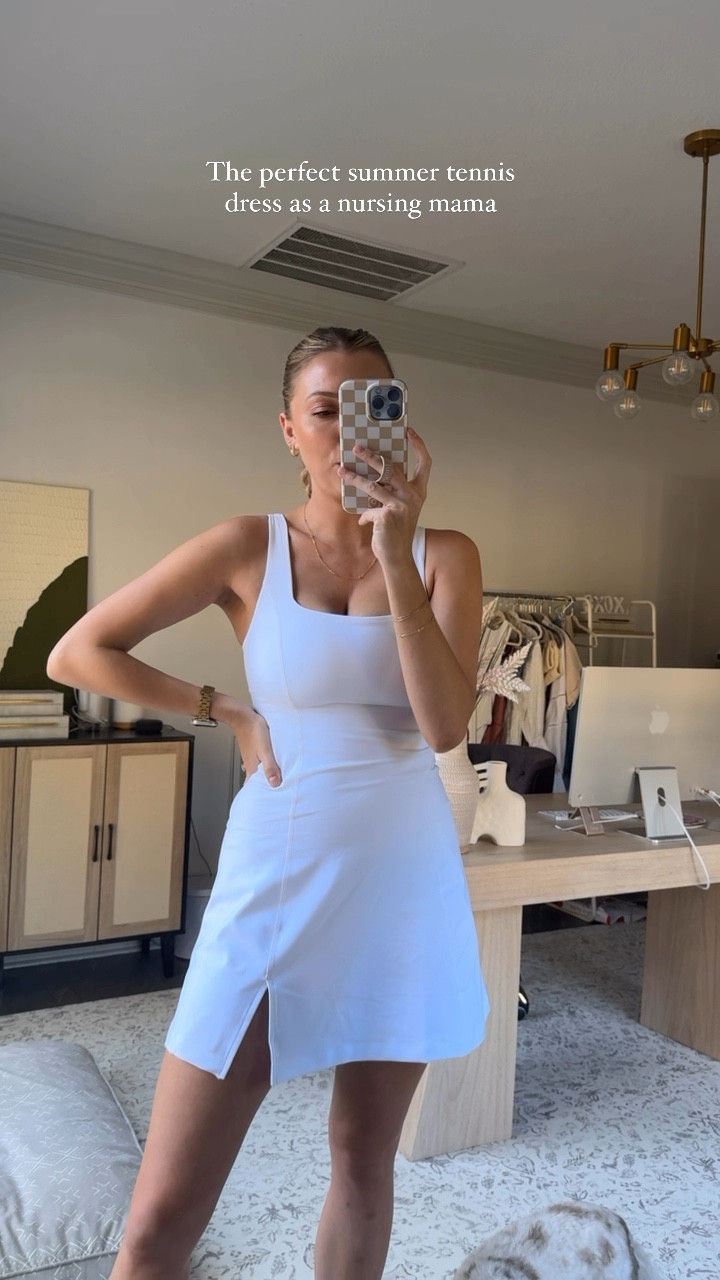 My favorite tennis dress! Had built in pads & shorts! Wearing a small. Currently on sale! 

#LTKStyleTip #LTKFitness #LTKVideo