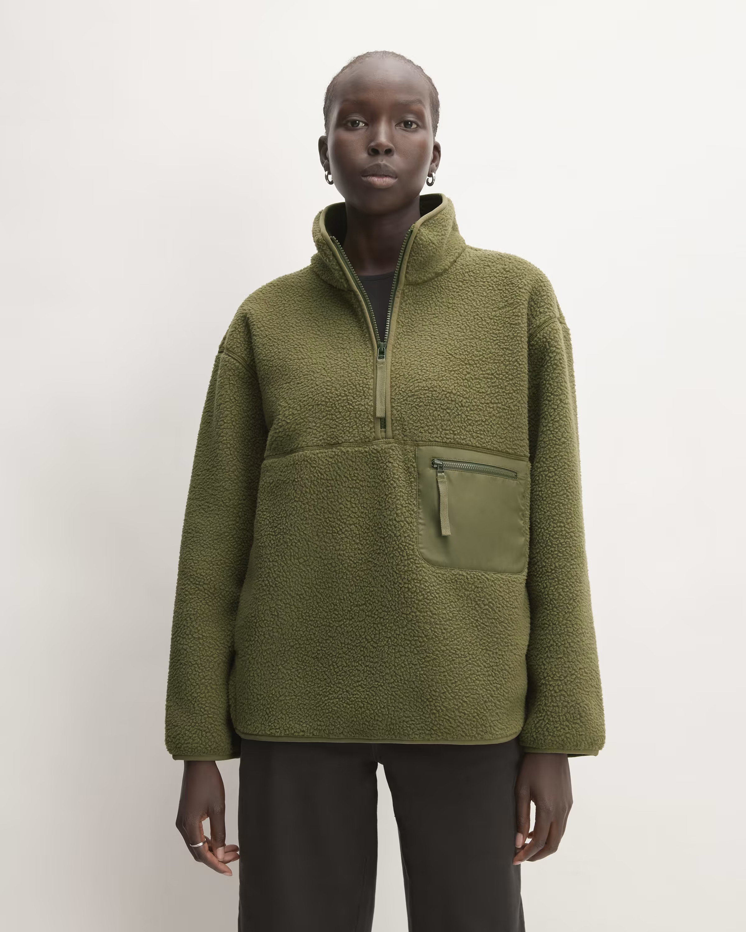 The ReNew Fleece Oversized Half-Zip | Everlane