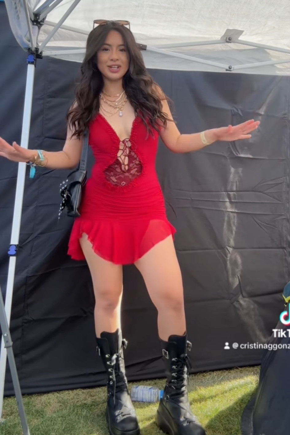 Red mesh festival dress  

#LTKSeasonal #LTKFestival #LTKstyletip