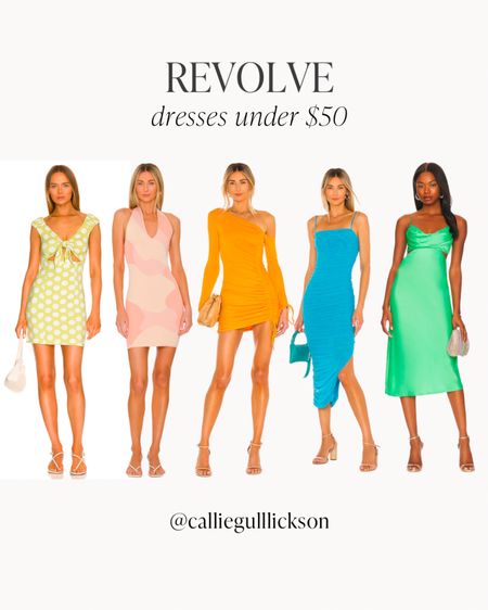 Fun dresses form Revolve under $50 most are on sale right now!

#LTKunder50