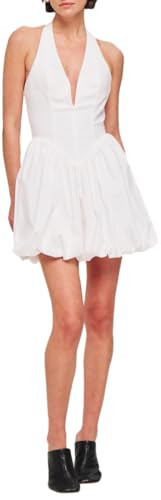 Ronny Kobo Women's Poplin Tuberose Mini Dress, White, Medium | Amazon (US)