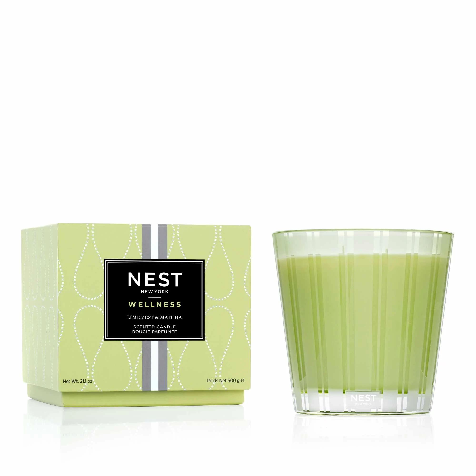 Lime Zest & Matcha 3-Wick Candle | NEST Fragrances