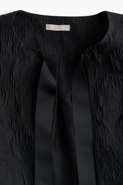 Balloon-sleeved Blouse - Black - Ladies | H&M US | H&M (US + CA)