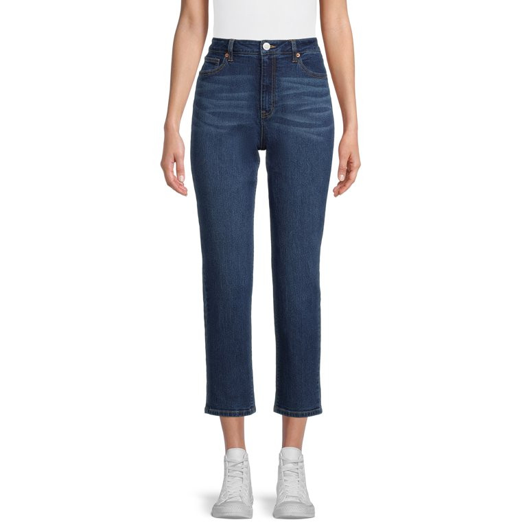 No Boundaries Juniors' High Rise Mom Jeans | Walmart (US)