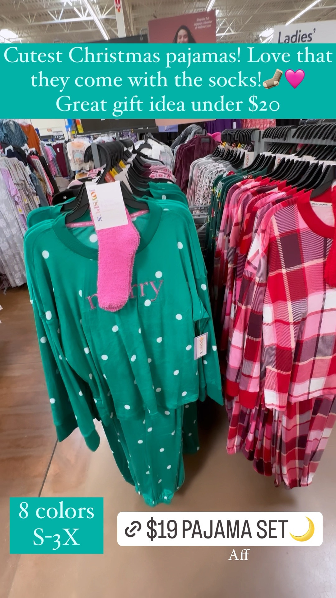 Cutest pajamas under $20! Comes with matching fuzzy socks! 7 colors, S-3XL
...............
Christmas pajamas, Christmas pjs, pajamas under $20, pajama sets, Walmart new arrivals, Joyspun pajamas, gifts under $20, Walmart gifs, gifts for friends, gift ideas under $20, plaid pajamas, star pajamas, pants pajamas set, pj set under $20, polka dot pajamas, polar express day, women's pajamas under $20, nightgown under $20, plus size lounge set, plus size pajamas

#LTKHoliday #LTKplussize #LTKmidsize