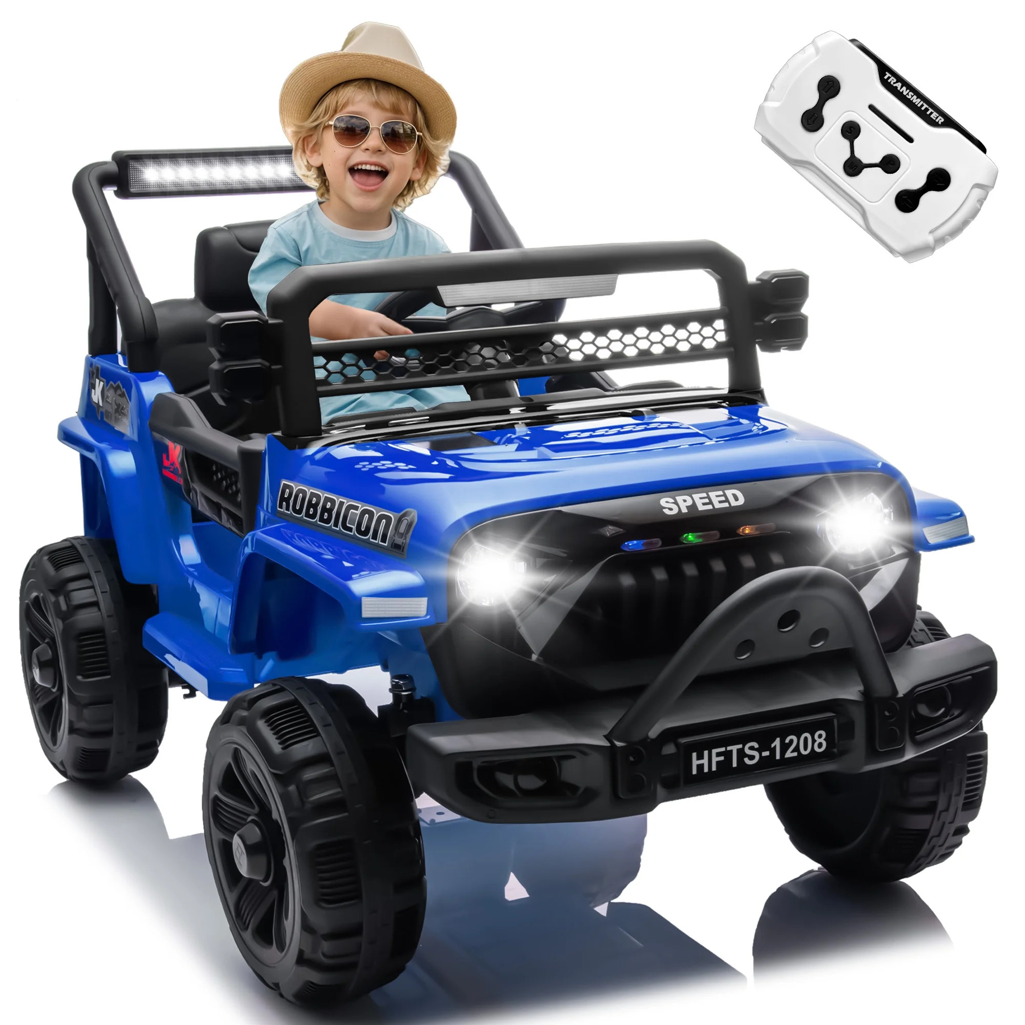 12V Ride on Electric Truck Car for Kids, 12V Kids Electric Vehicles w/ Remote Control, Four-wheel... | Walmart (US)
