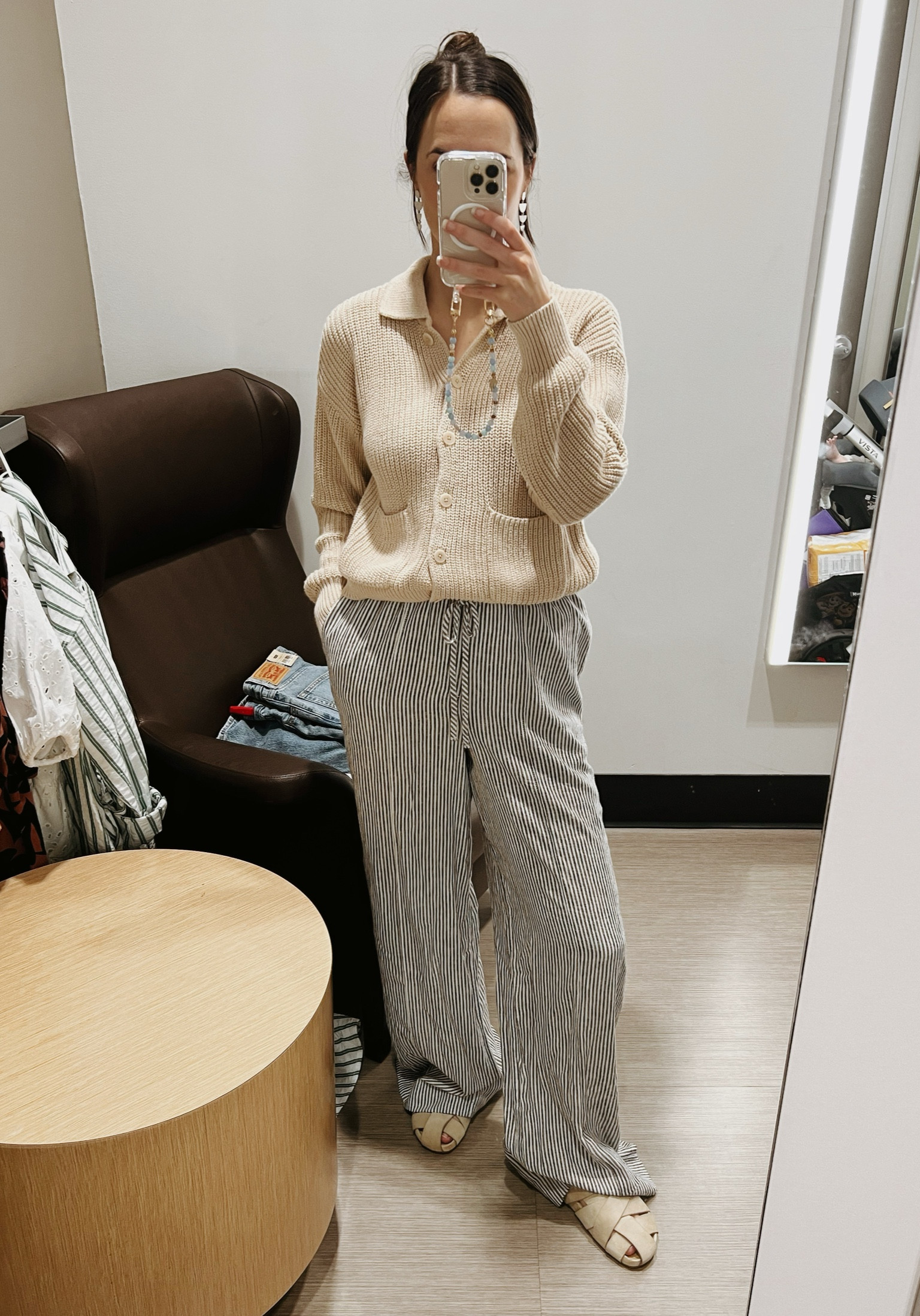 sweater and striped linen pants for spring 

#LTKfindsunder50 #LTKSeasonal #LTKfindsunder100