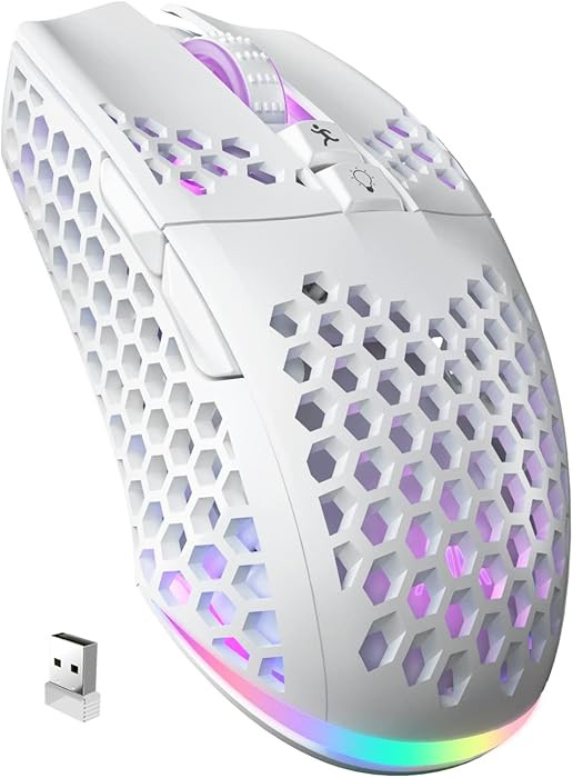 SOLAKAKA SM600 White Wireless Gaming Mouse,Tri-Modes BT5.1/Type-C Wired/2.4G Wireless Mouse with ... | Amazon (US)