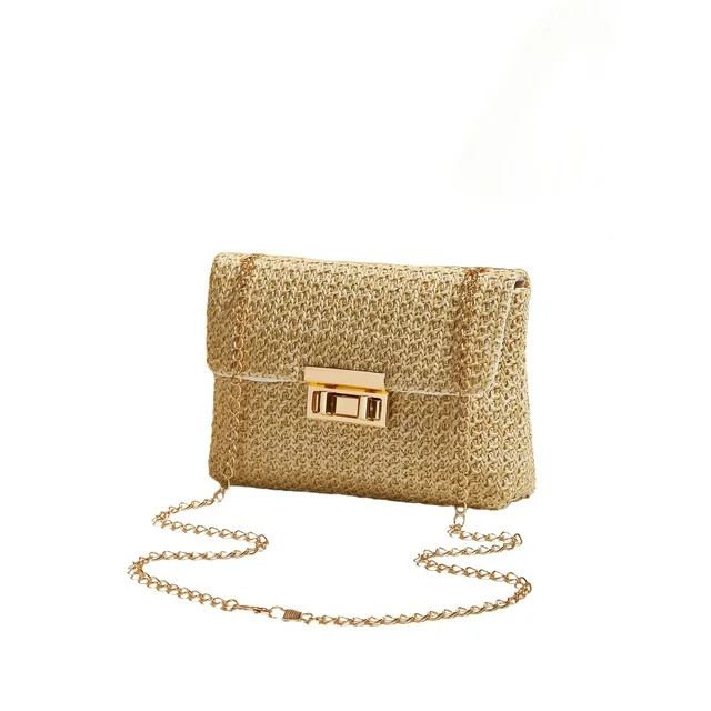 Women Bohemian Straw Purse,Woven Beach Bag Summer Fashion Beach Straw Clutch Purse Boho Crossbody... | Walmart (US)