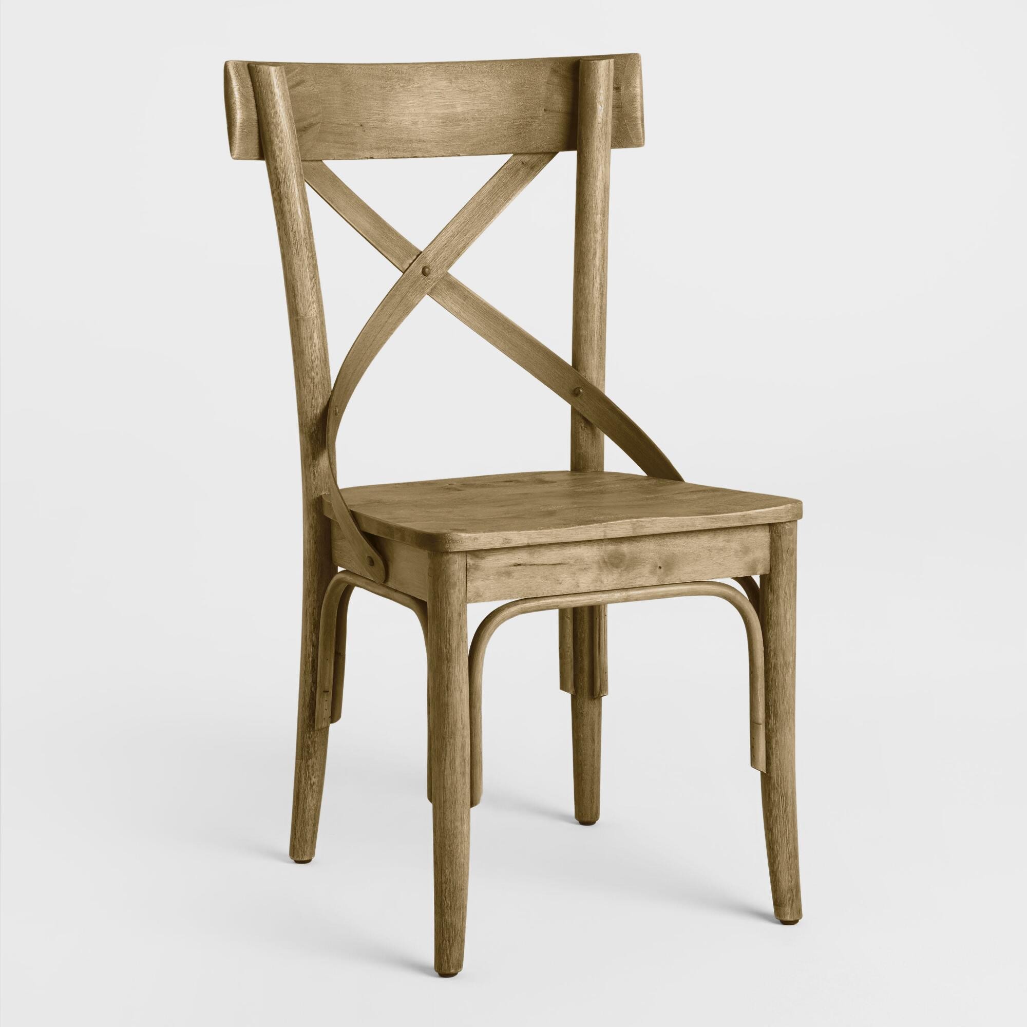 Light Walnut Bistro Dining Chairs Set Of 2: Brown - Wood by World Market | World Market