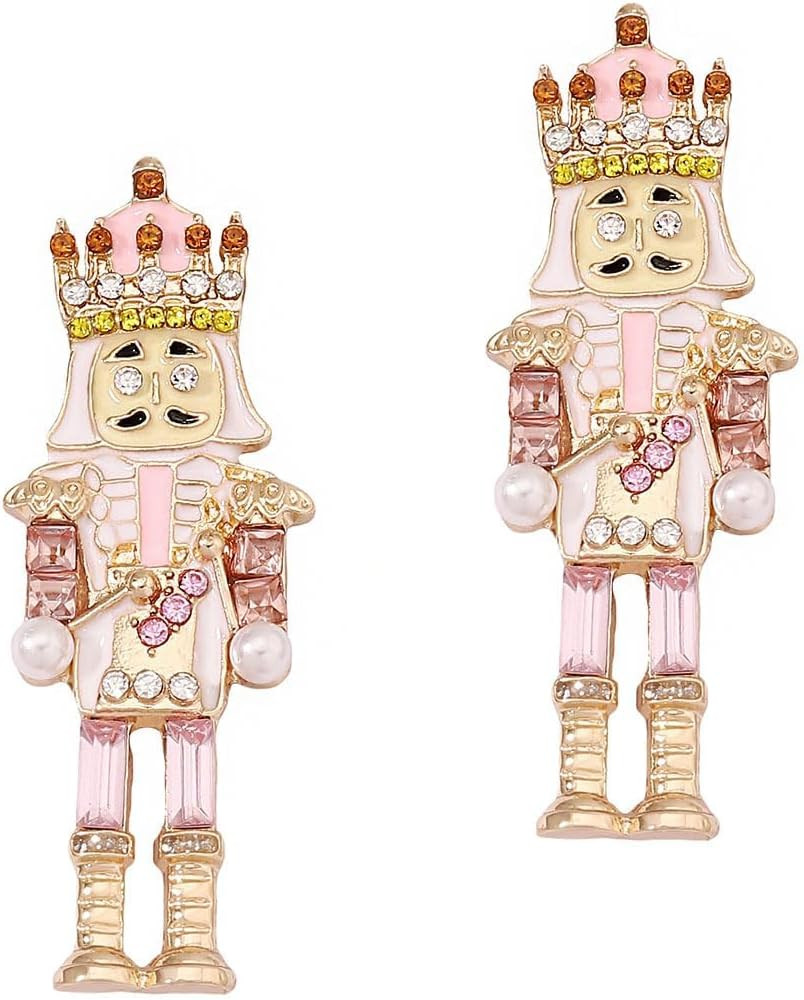 Christmas Earrings Nutcracker earrings stud for Women Cute and Interesting Nutcracker Jewelry Hol... | Amazon (US)