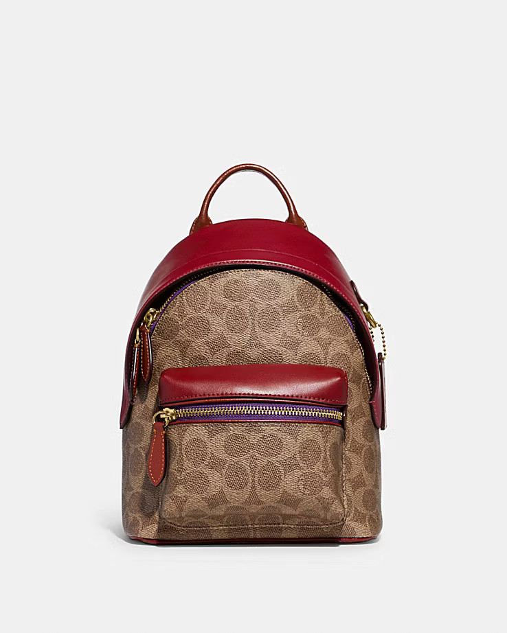 Charter Backpack 18 In Colorblock Signature Canvas | Coach (CA)