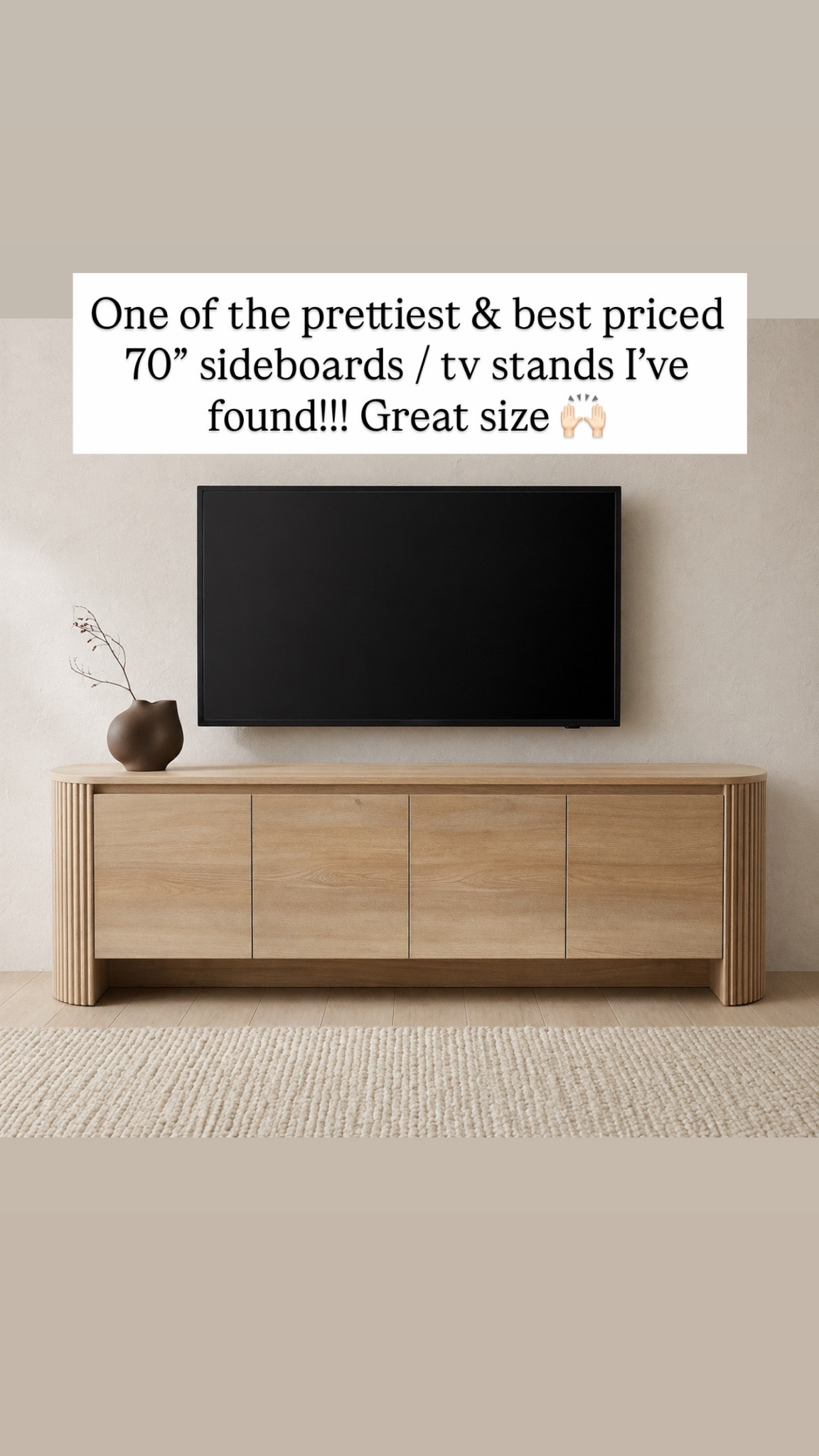 RH vibe sideboard / tv stand!!! Incredible price