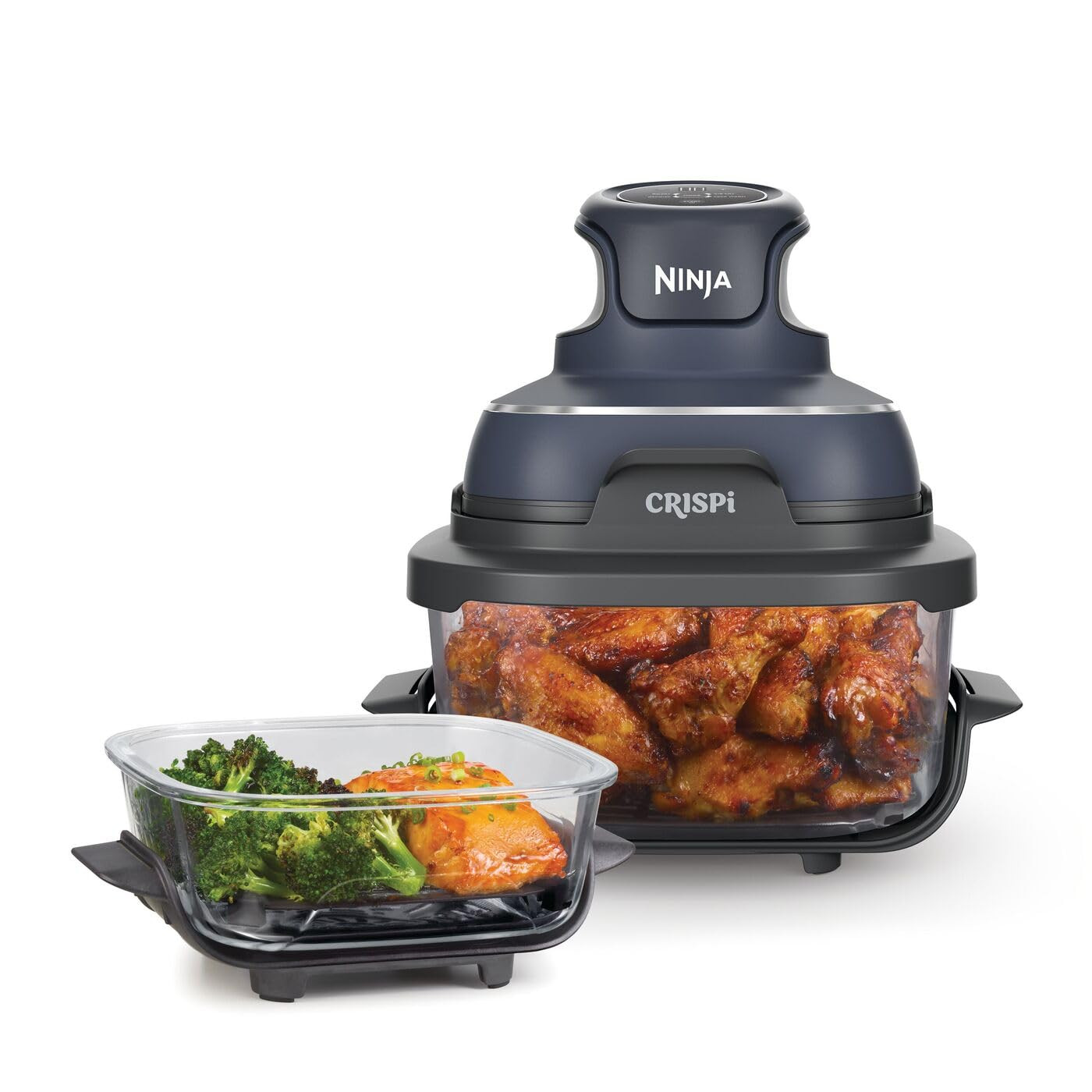 Ninja CRISPi Portable Air Fryer, 3.8L, 4-in-1: Air Fry, Roast, Keep Warm, Recrisp, Space Saving C... | Amazon (UK)