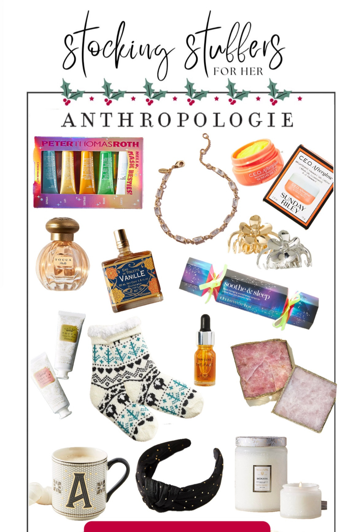 Stocking stuffers from Anthro, all under $25! 

#LTKfindsunder50 #LTKGiftGuide #LTKHoliday