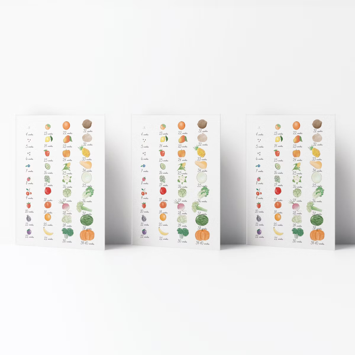 New Baby Greeting Card Pack (3ct) "Baby Weekly Growth" by Ramus & Co | Target