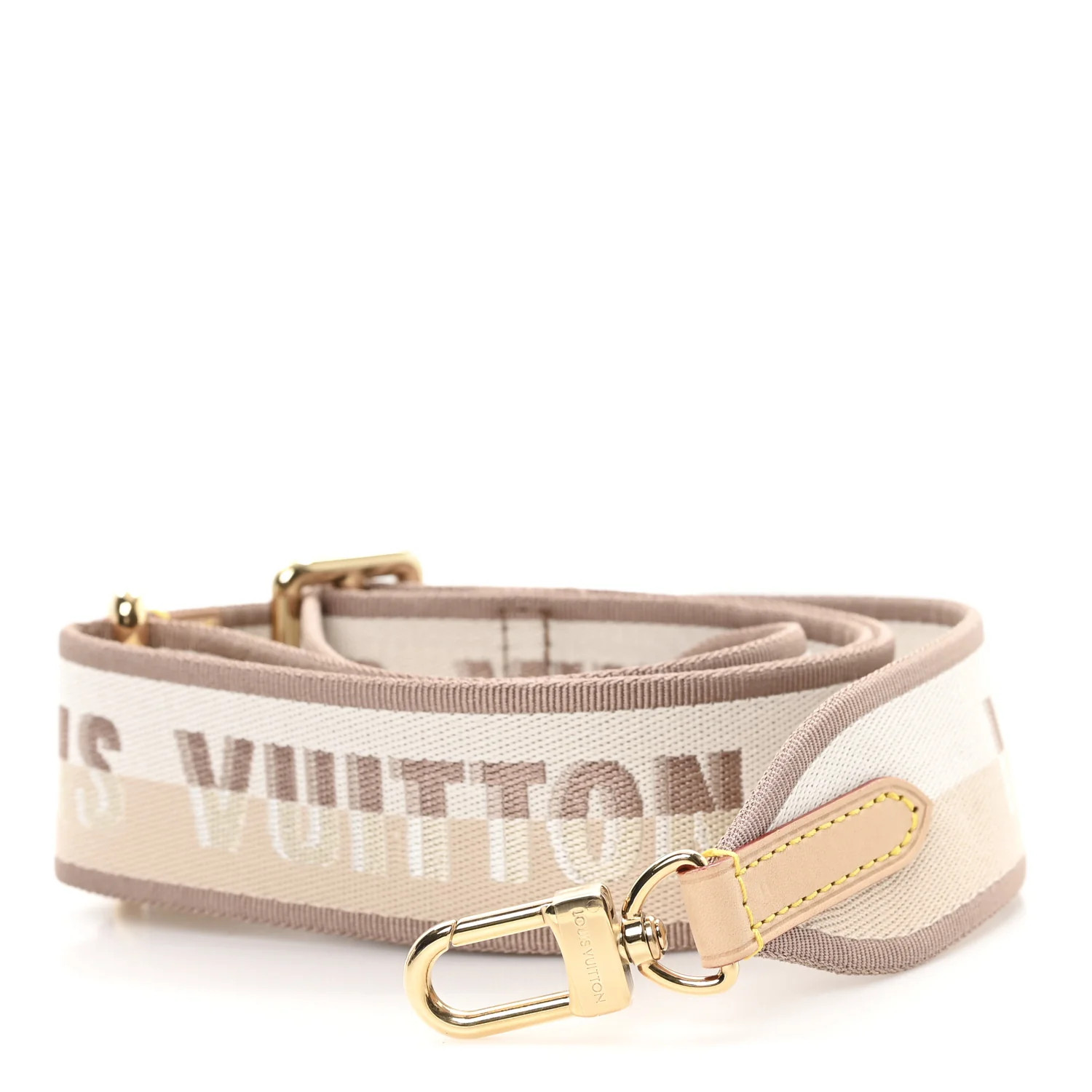 Jacquard Speedy Bandouliere 20 Shoulder Strap Beige | FASHIONPHILE (US)