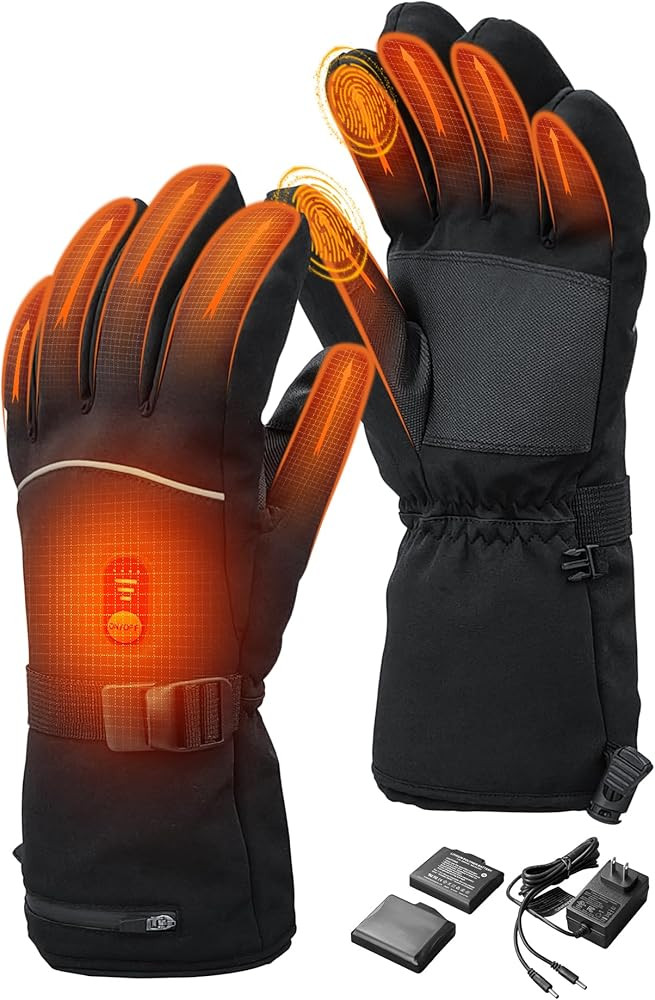 Heated Gloves for Men Women, 7.4V Rechargeable Electric Heated Gloves for Winter Arthritis Hands ... | Amazon (US)