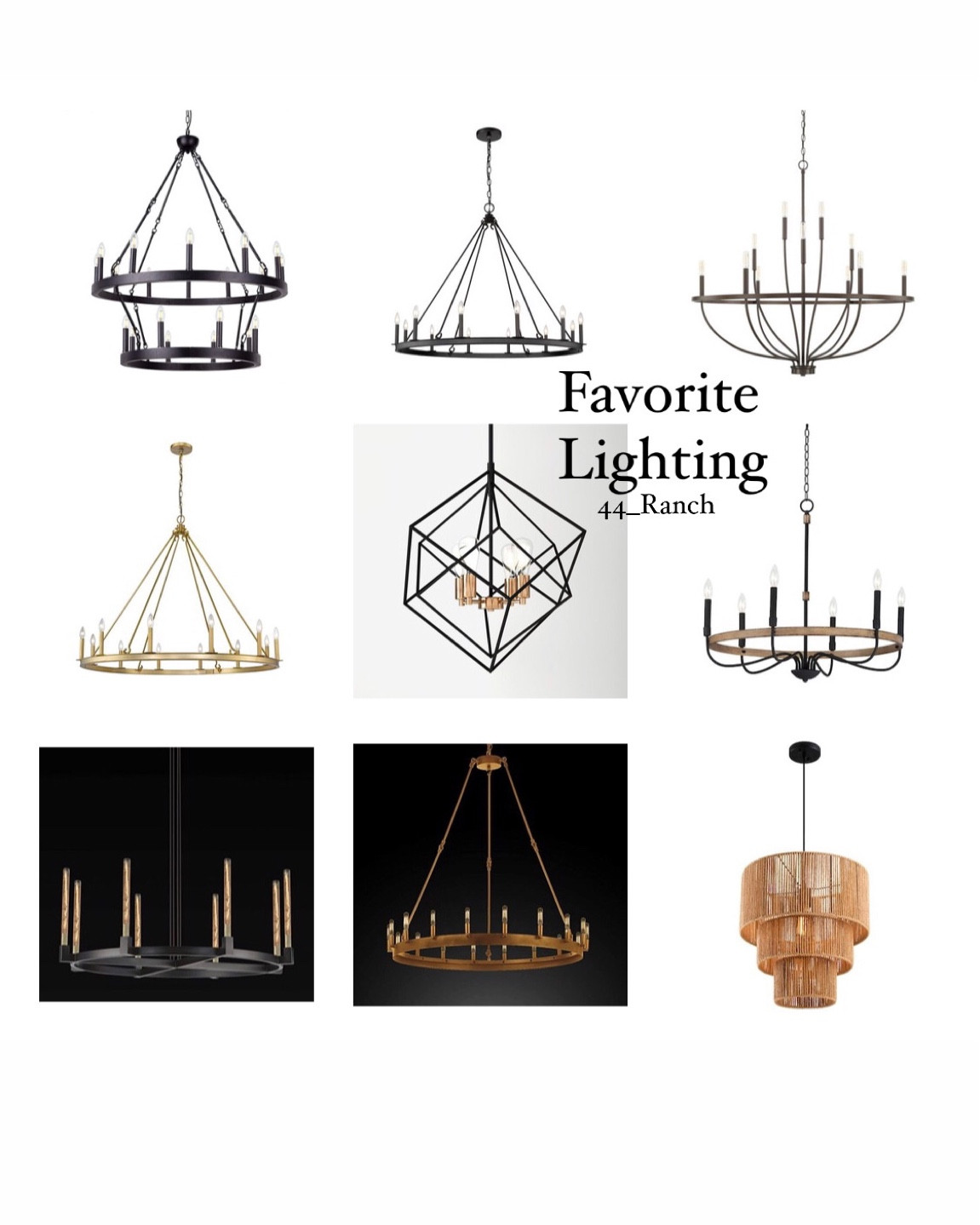 My favorite lighting choices. 

Big ranges in pricing. 

#LTKstyletip #LTKsalealert #LTKhome