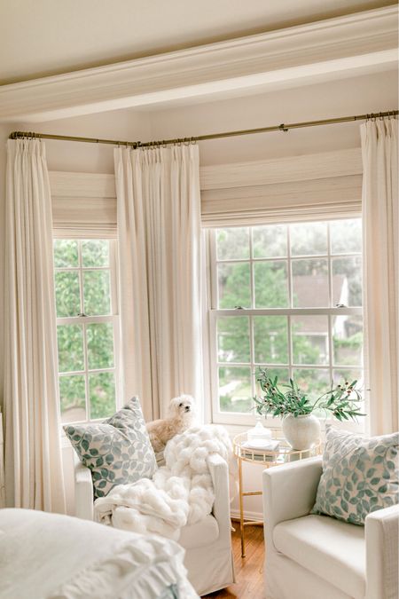 Bay window Roman shades and drapes!

#LTKFindsUnder100 #LTKHome #LTKFindsUnder50