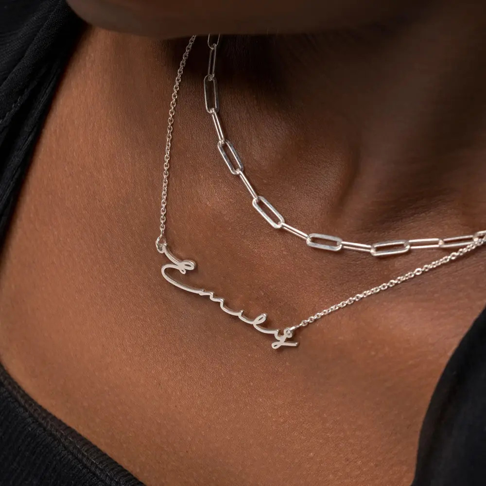 Mon Petit Name Necklace - Silver | Oak & Luna (US)