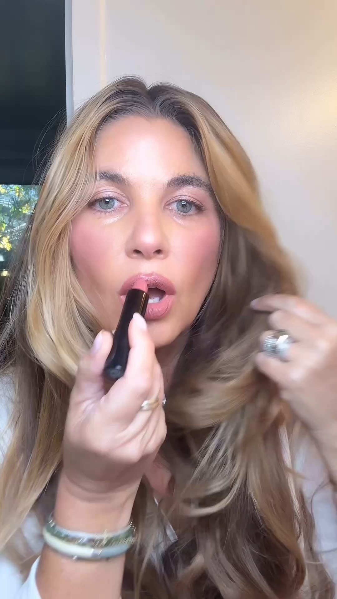 Shade is CRUSH (my 3rd tube) and it’s an excellent creamy and cool mauve-meets-rose nude. 💞👄
Eyes are Natasha Denona 
Bronzer is French Rivera
Blush is radiant blush 
Lip Liner is Talk to Me
Jeans 27
Shirt: medium 

#LTKFindsUnder50 #LTKBeauty #LTKCyberWeek