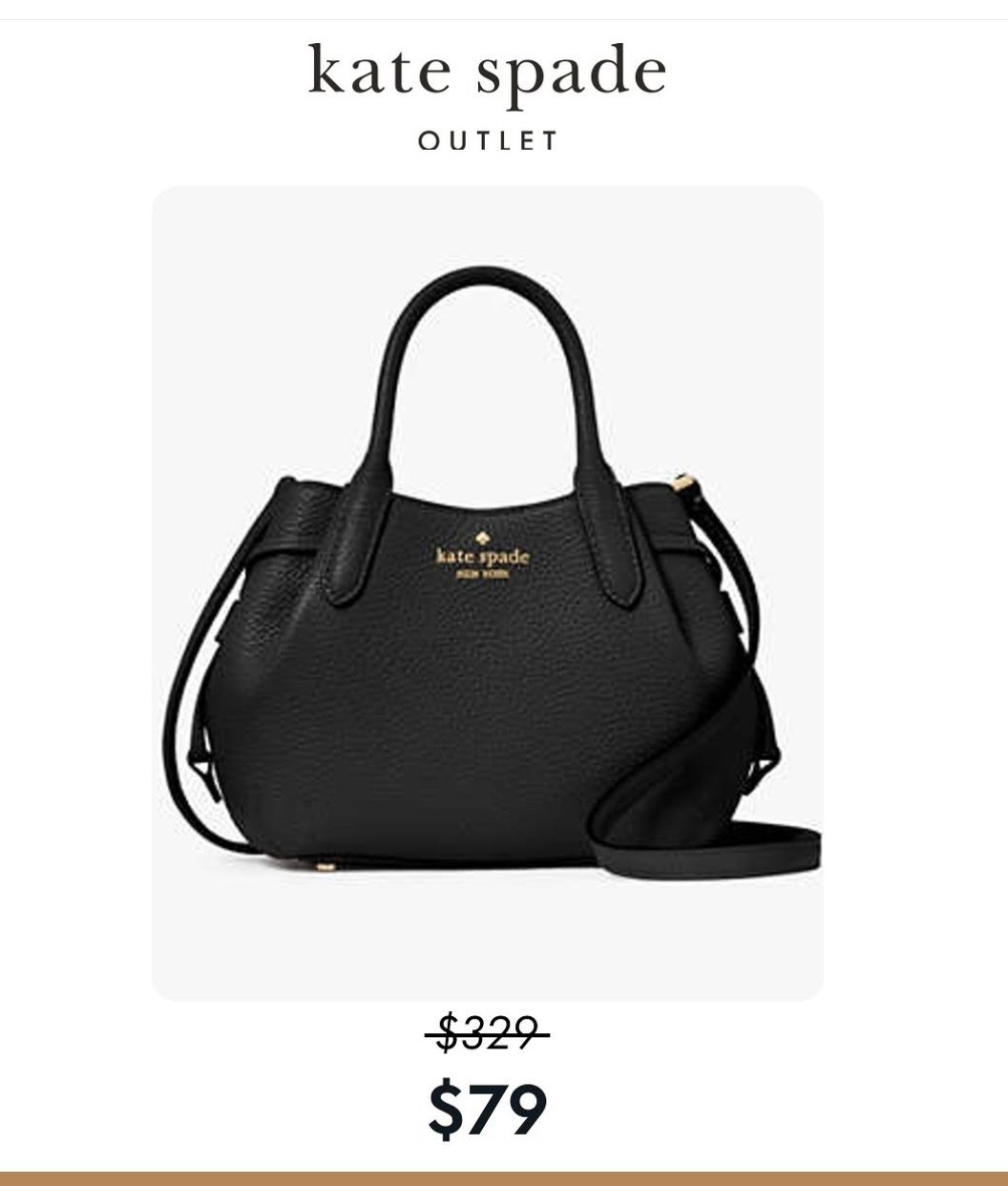 Katespade bag in $79

#LTKCyberWeek #LTKGiftGuide #LTKSaleAlert