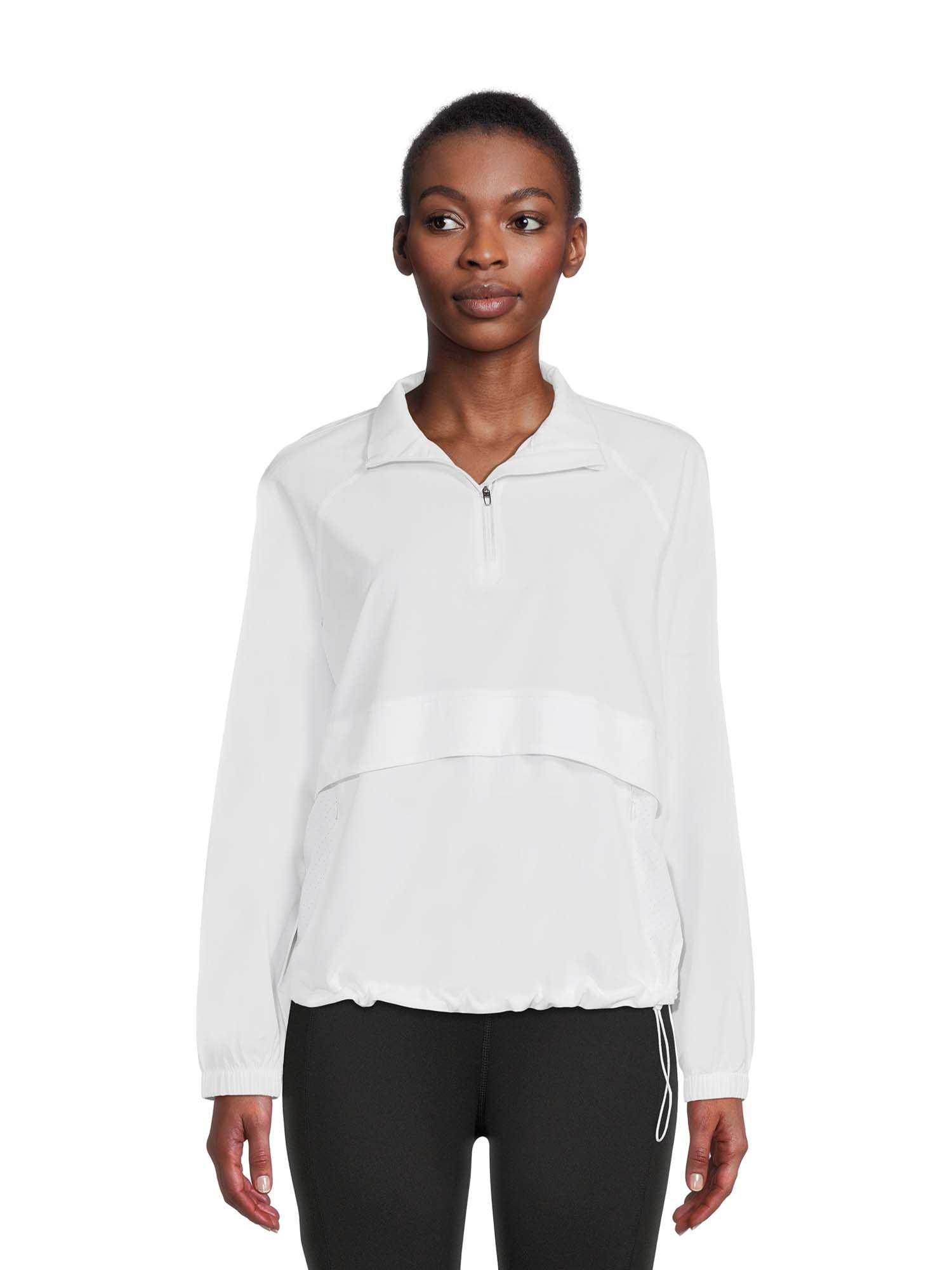 Avia Women's Pullover Mock Neck Quarter Zip Windbreaker Jacket | Walmart (US)