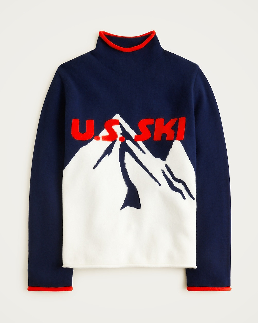 U.S. Ski & Snowboard by J.Crew Alps Rollneck™ sweater in wool | J. Crew US