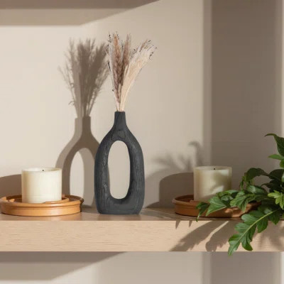 Cut-out Vase, Paulownia Woo, Decorative Rustic Vase for Wedding Centerpieces and Tabletop Decor | Wayfair North America