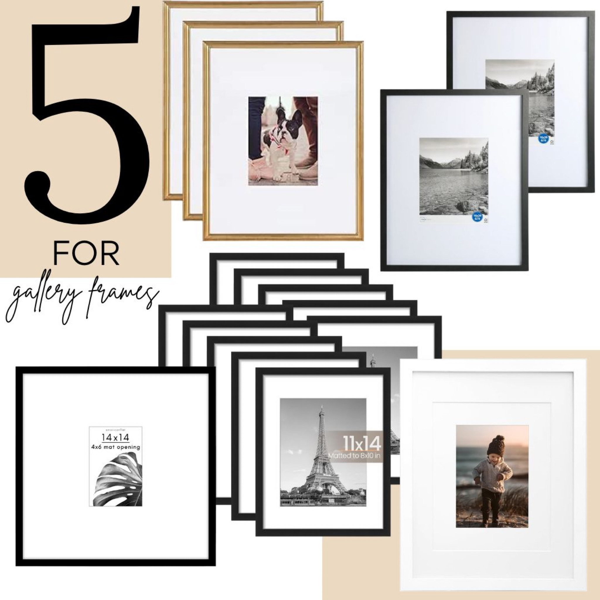 5 Matted frame options for building a gallery wall 🖼️ 

#LTKHome