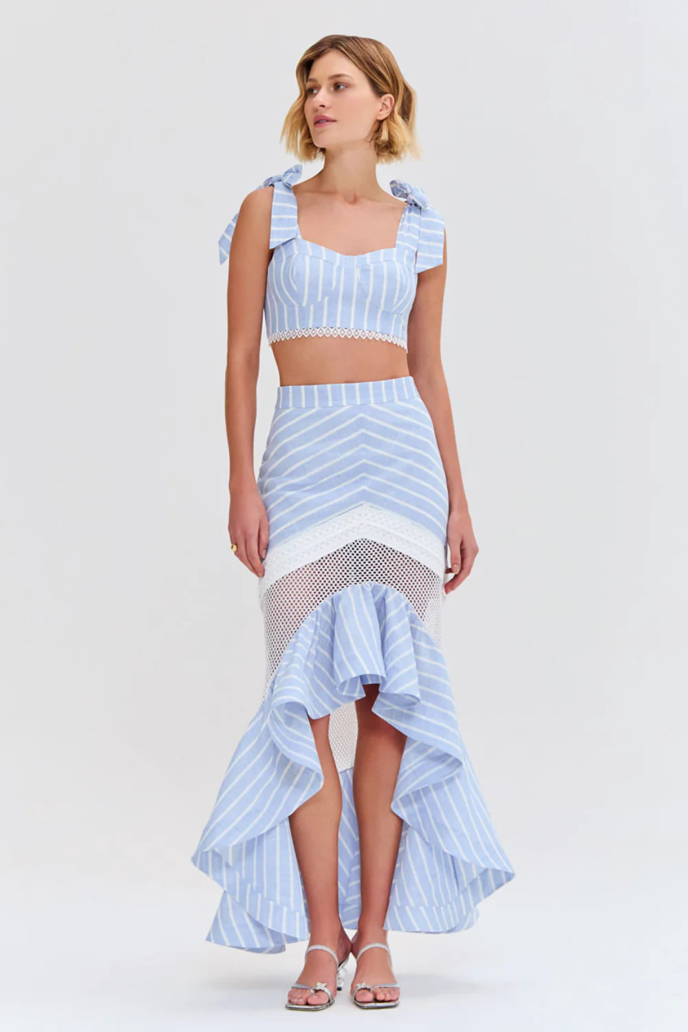 MARINE LINEN MIDI SKIRT | PatBO