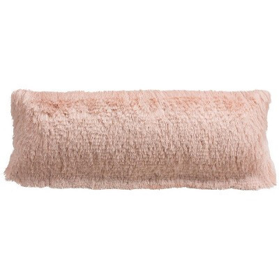 Chic Shag Pillow - Blush - 12"X20" - Safavieh | Target