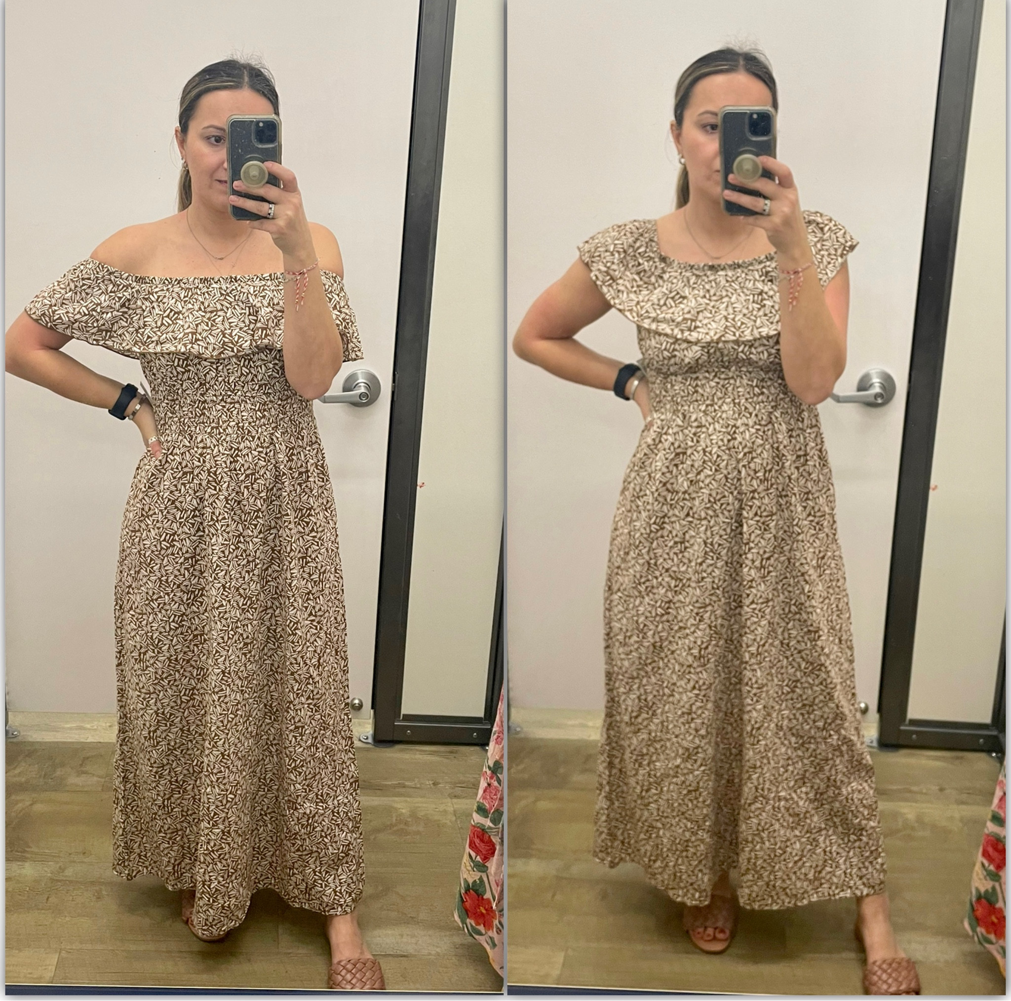 Waist-Defined Printed Off-The-Shoulder Maxi Dress
Wearing S

#LTKunder50 #LTKstyletip #LTKsalealert