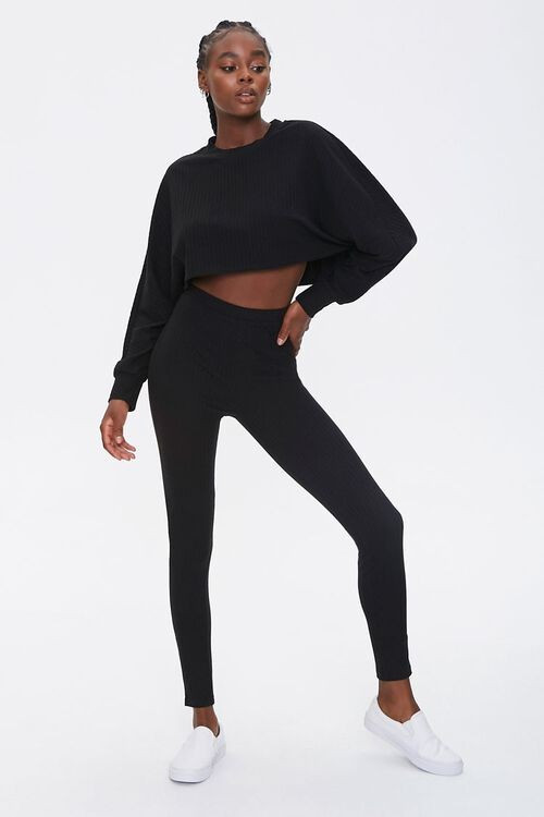 Ribbed Knit Top & Leggings Set | Forever 21 (US)