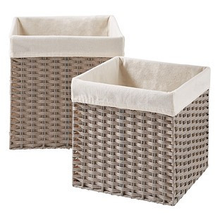 Grey Montauk Square Cubes | The Container Store