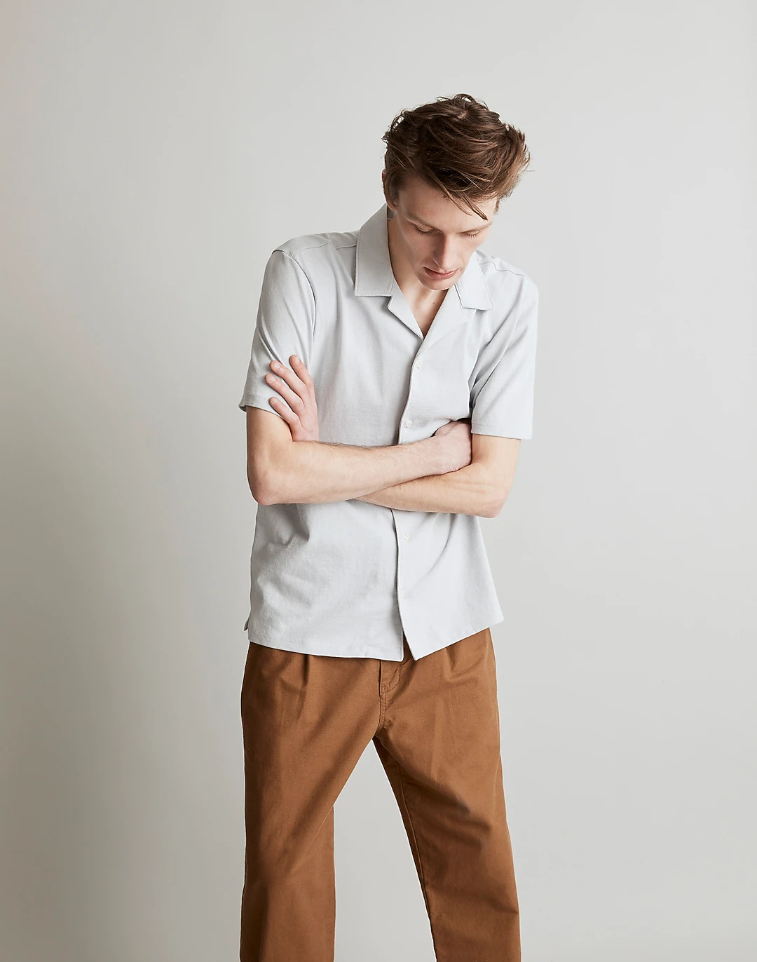 Knit Easy Short-Sleeve Camp Shirt | Madewell