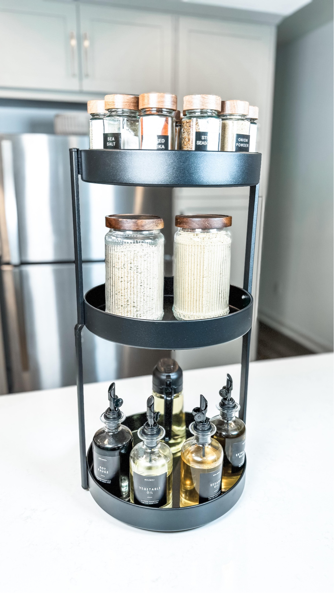 Find yourself wishing you had more counter space? This is such a great way to maximize space all over your kitchen! Easily accessible and you can use it to store anything on your countertops!

We have shared a floor cart solution that you all loved but many said it wouldn’t work due to toddlers or pets… so we found you the perfect countertop solution. No more excuses… time to get organized! 😜

#neatlyembellished #professionalorganizer #homeorganizer #homeorganizing #organization #organizingideas #organizingtips #organizinghacks #organizedhome #organizedmom #organizedlife #amazon #amazonmusthaves #amazonfavorites #amazonfinds #amazonfaves #amazoninfluencer #amazoninfluencerprogram #amazonhome #kitchenstorage #kitchenorganization #organizedkitchen #kitcheninspiration #fruitbasket #kitchencountertops #kitchencounterdecor #kitchensolutions #pantryorganization

#LTKHome