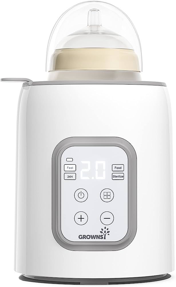 Bottle Warmer, GROWNSY 8-in-1 Fast Baby Milk Warmer with Timer for Breastmilk or Formula, Accurat... | Amazon (US)