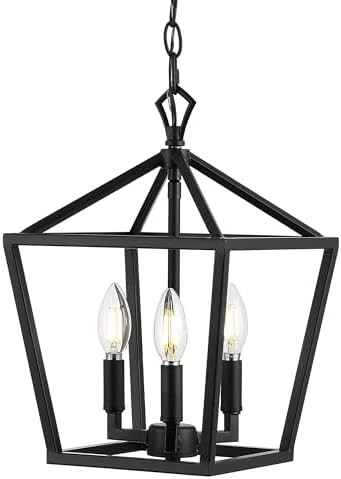 JONATHAN Y JYL7601A Pagoda Lantern Dimmable Adjustable Metal LED Pendant Classic Traditional Farm... | Amazon (US)