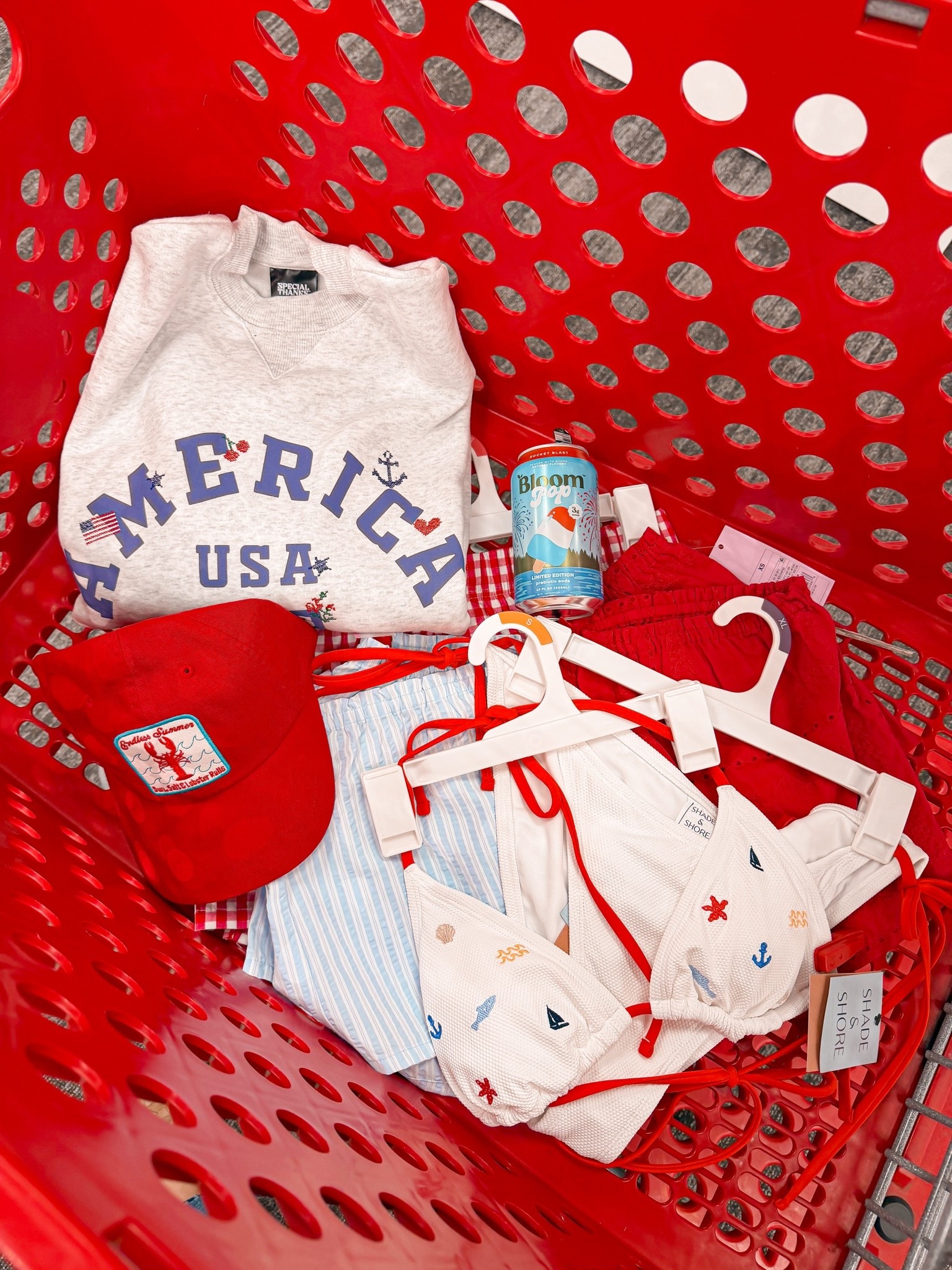 target is FULLY in summer mode and honestly… same 🇺🇸☀️ linking some cute red, white & blue finds + swimsuits I spotted today

red white and blue outfit ideas, patriotic outfits, target summer finds, memorial day outfit, fourth of july outfit, july 4th style, summer target finds, beach outfit, coastal summer style, americana style, patriotic target finds, summer swimsuit finds, pool day outfit, vacation style, lake day outfit, summer accessories, matching swimwear, summer fashion finds, casual summer style, preppy summer

#LTKdayinmylife #LTKSeasonal #LTKSwim