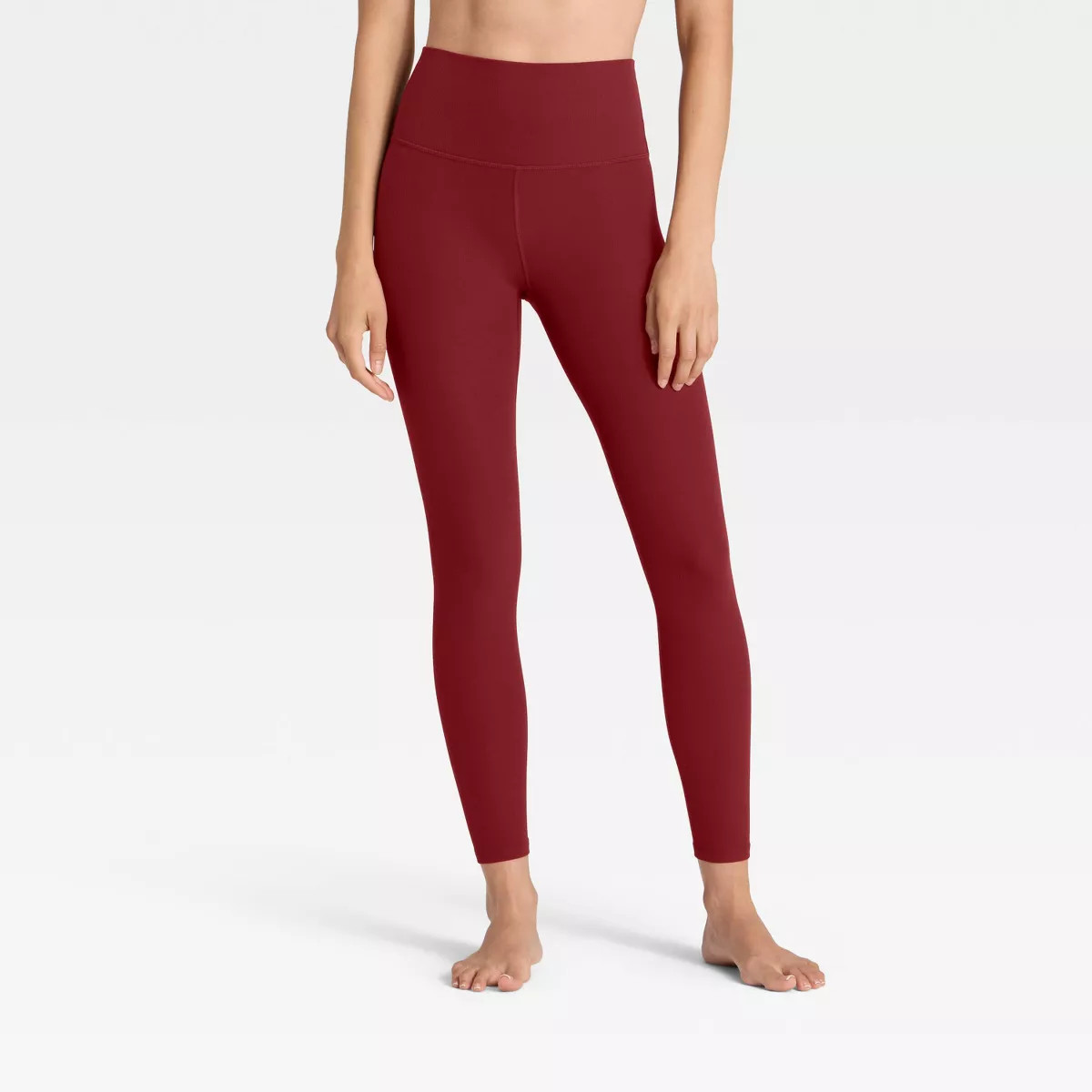 Women's Everyday Soft High-Rise Ribbed 7/8 Leggings - All In Motion™ | Target