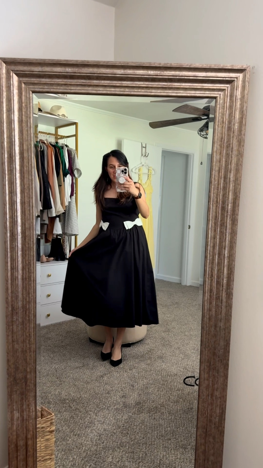 Looking for a classy black dress that feels timeless, feminine, and elegant for special occasions? This bow detail midi dress is such a stunning find.

If you’ve been searching for little black dresses for women, classy midi dresses, or elegant dresses for dinner parties, weddings, or holiday events, this one is so flattering and easy to style. The structured silhouette and contrasting bow details give it that polished, vintage-inspired look that feels both chic and sophisticated.

Perfect if you want:
• Elegant black dresses for women in their 30s & 40s
• Timeless feminine dresses that never go out of style
• Midi dresses for weddings, date nights, or events
• Classic outfits that look expensive and elevated

Styled with simple black heels to keep the look sleek, minimal, and effortlessly elegant.

Save this if you love classic feminine fashion with a timeless feel

#LTKdayinmylife #LTKvlog #LTKSeasonal