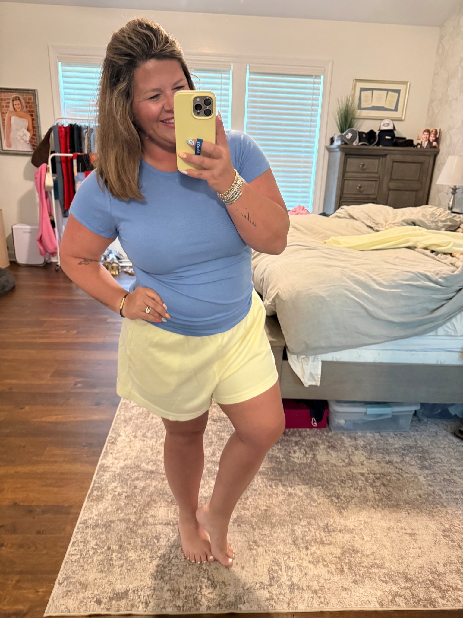 Post church comfies 

nuuds slinky rib size xl-color is sold out but linked others. Perfect staple top 
aerie oversized shorts size large on sale 30% off! 

#LTKMidsize #LTKootd #LTKSaleAlert