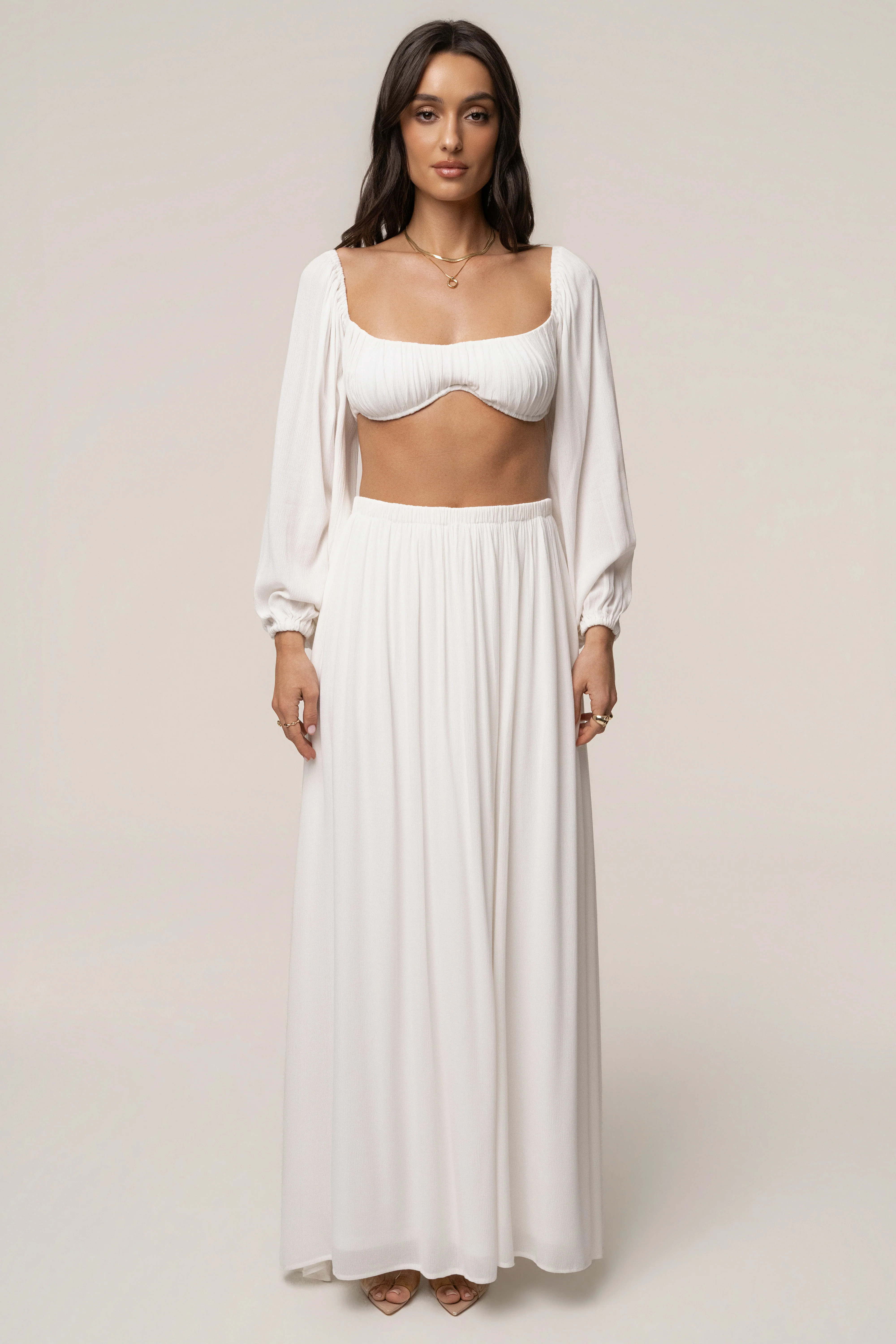 Ivory Warm Nights Skirt Set | JLUXLABEL US